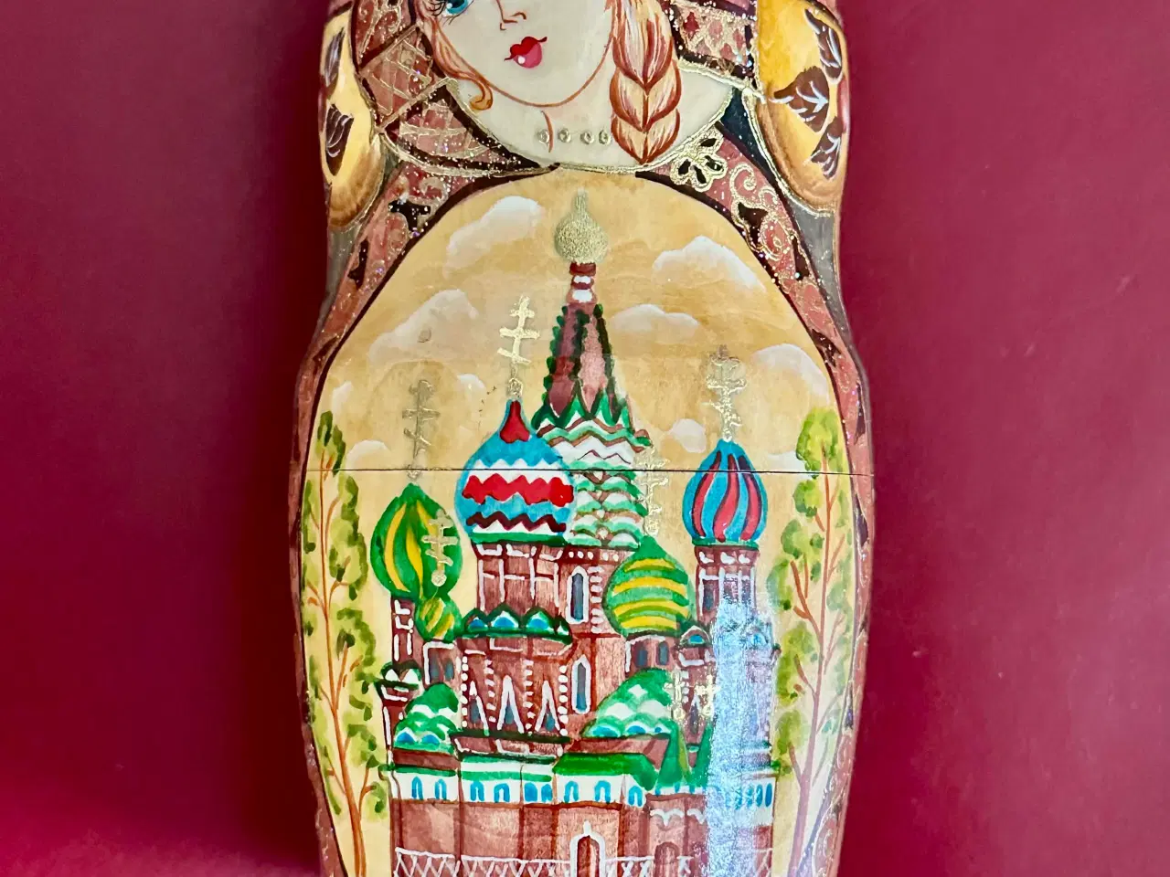 Billede 3 - Retro sæt af 5 ægte traditionelle russiske babushk