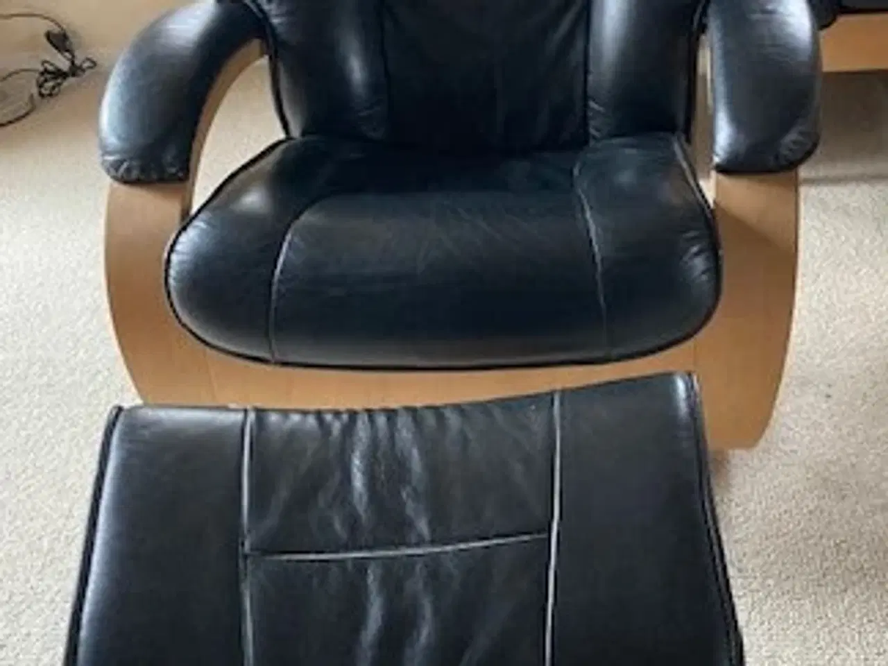 Billede 1 - Læder- Lænestol