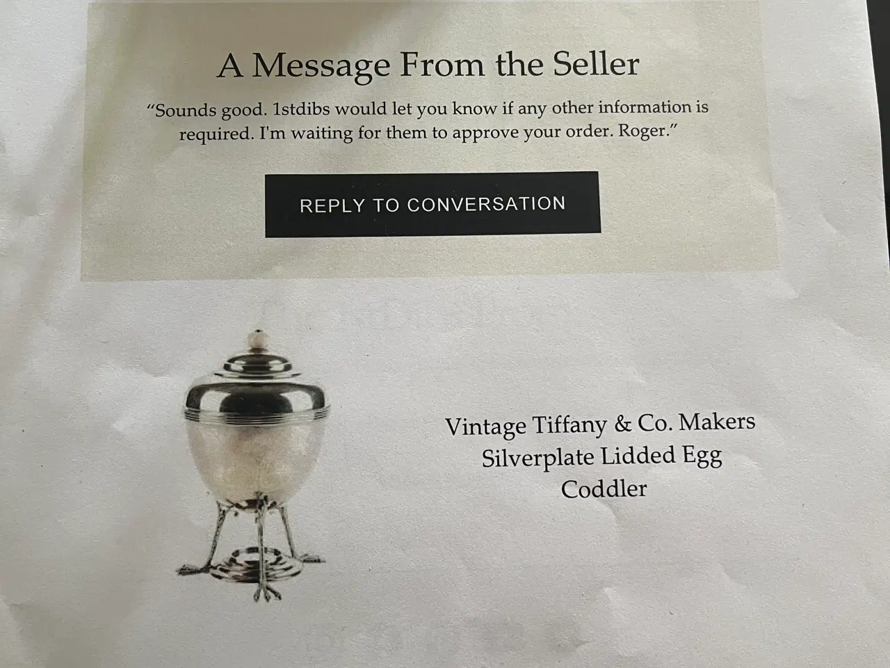 Billede 5 - Tiffany & Co Egg Coddler