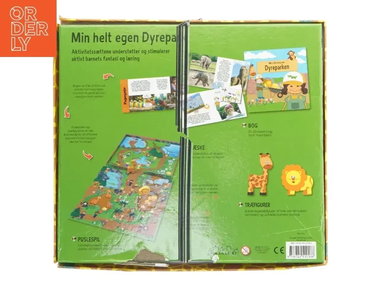 Billede 2 - Aktivitetssæt 'Min helt egen Dyrepark' fra Min Lille By (str. 31x28,5 cm)