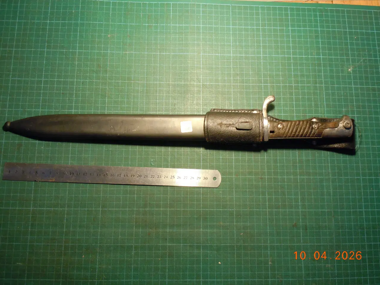 Billede 8 - SG 98 Bajonet Butchers Knife I stålskede med læder