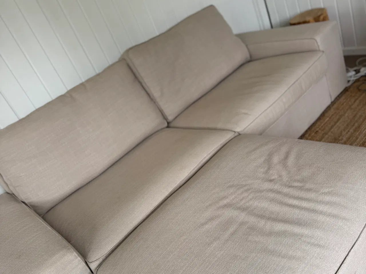 Billede 3 - KIVIK 4-pers. sofa med chaiselong, Gunnared beige