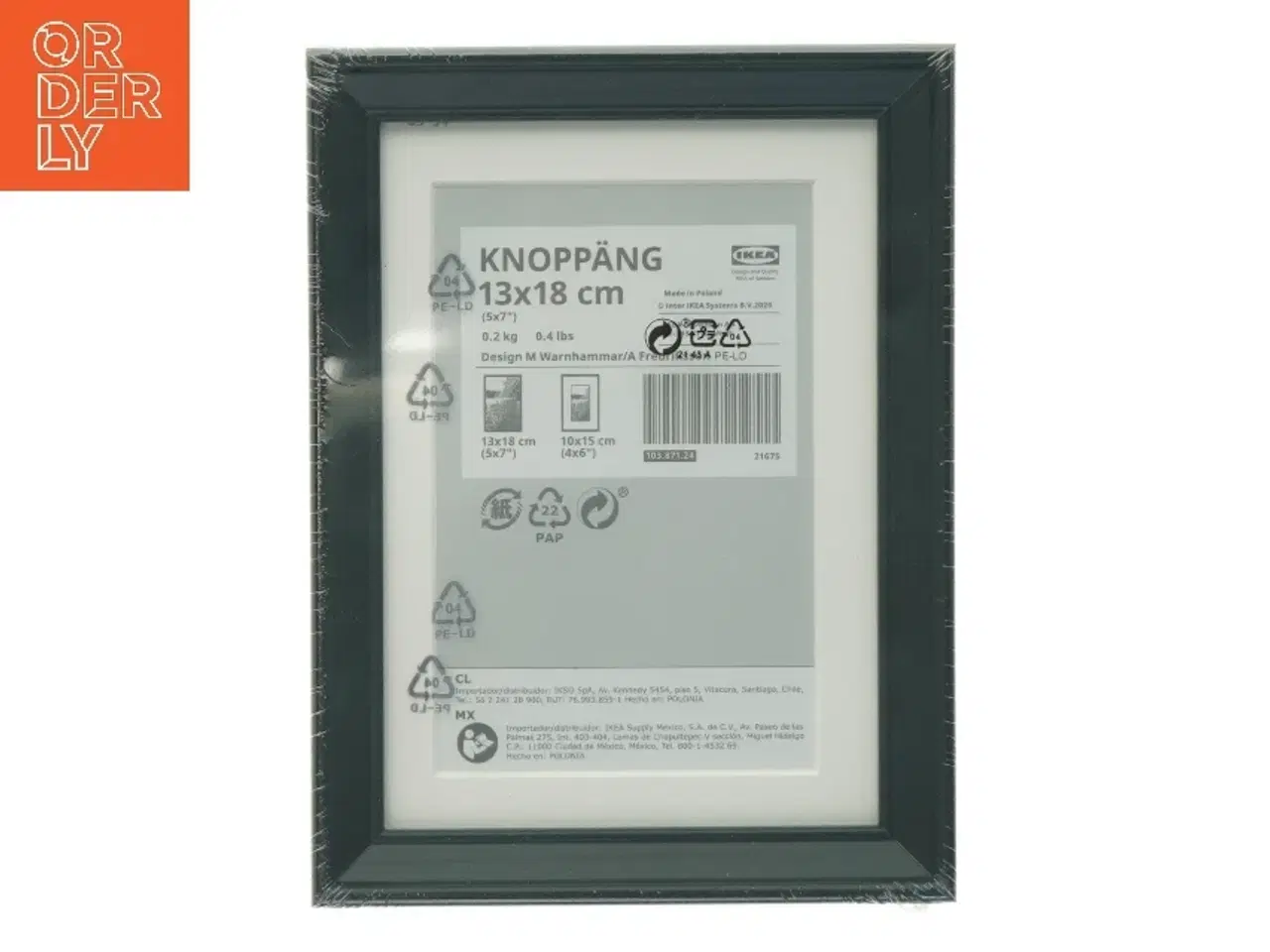 Billede 1 - Billedramme fra IKEA (str. 13 x 18 cm)