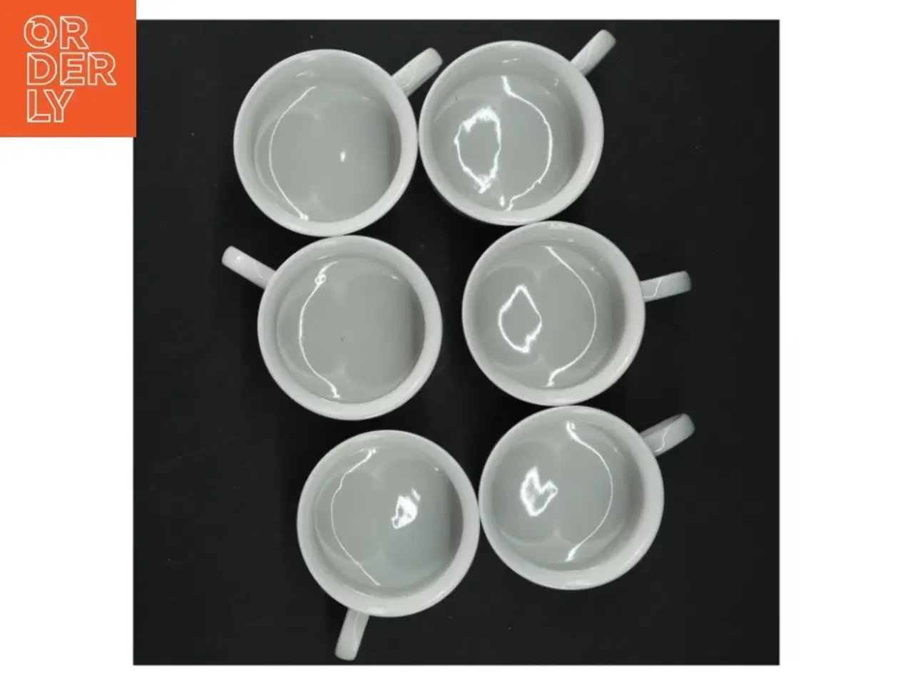 Billede 8 - Hvide porcelænskopper og underkopper (str. 14 x 2 cm. og 8 x 6 cm)