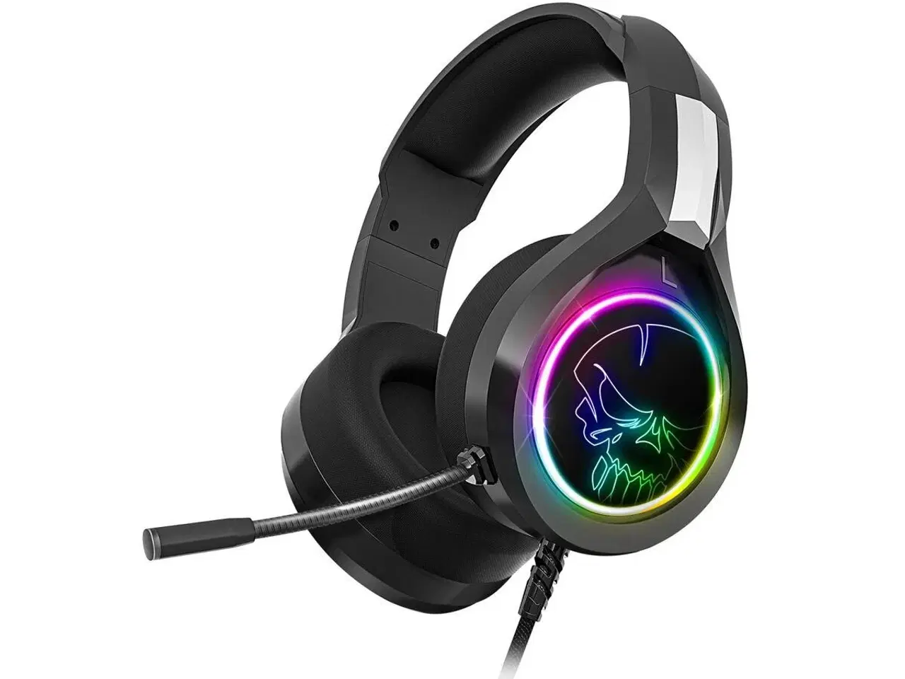 Billede 1 - Spirit of Gamer Pro-H8 gaming headset med mikrofon - sort/multifarvet RGB