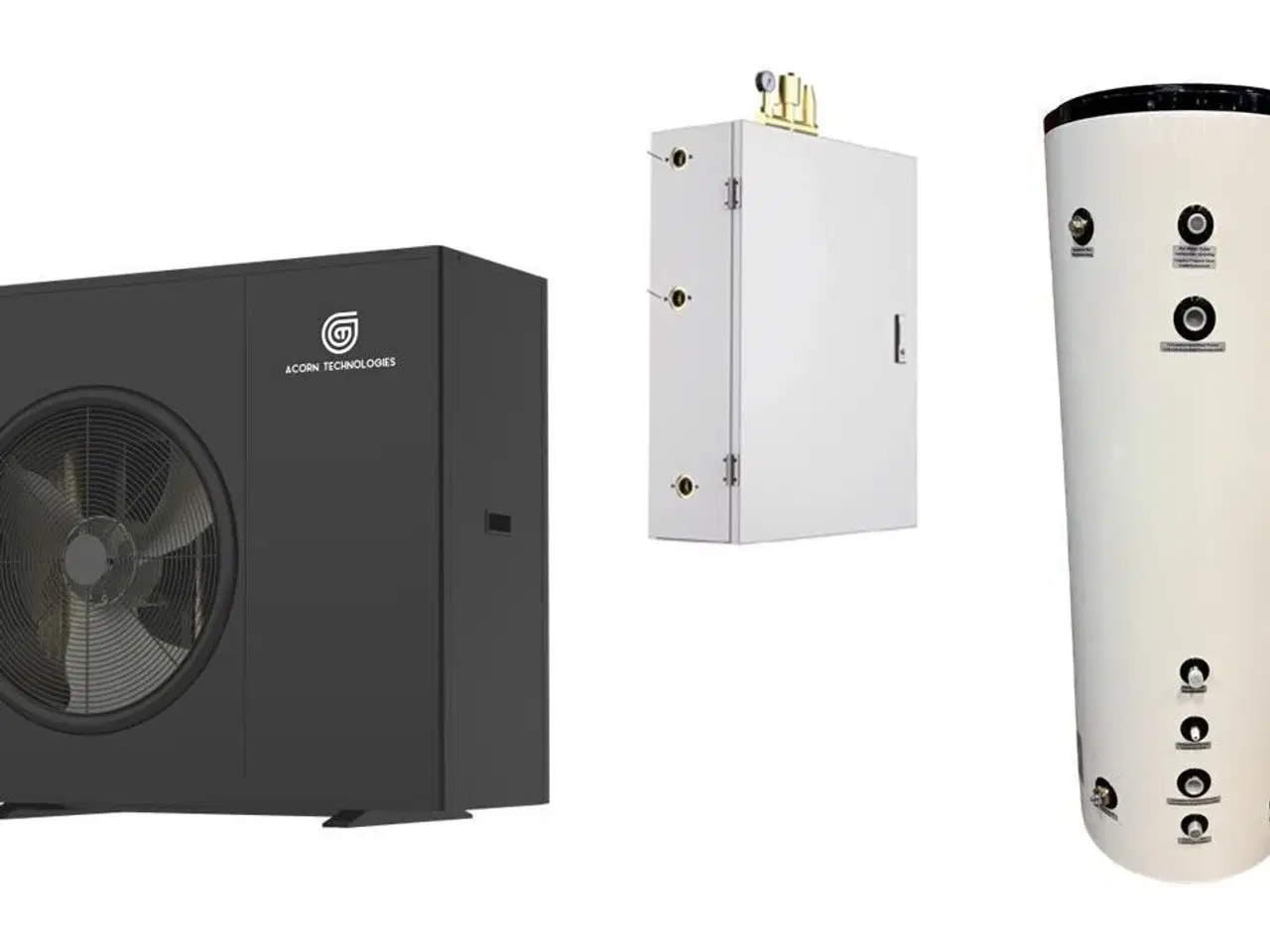 Billede 1 - luft/vand varmepumpe 13 kW inkl. Hydrobox & varmvandsbeholder
