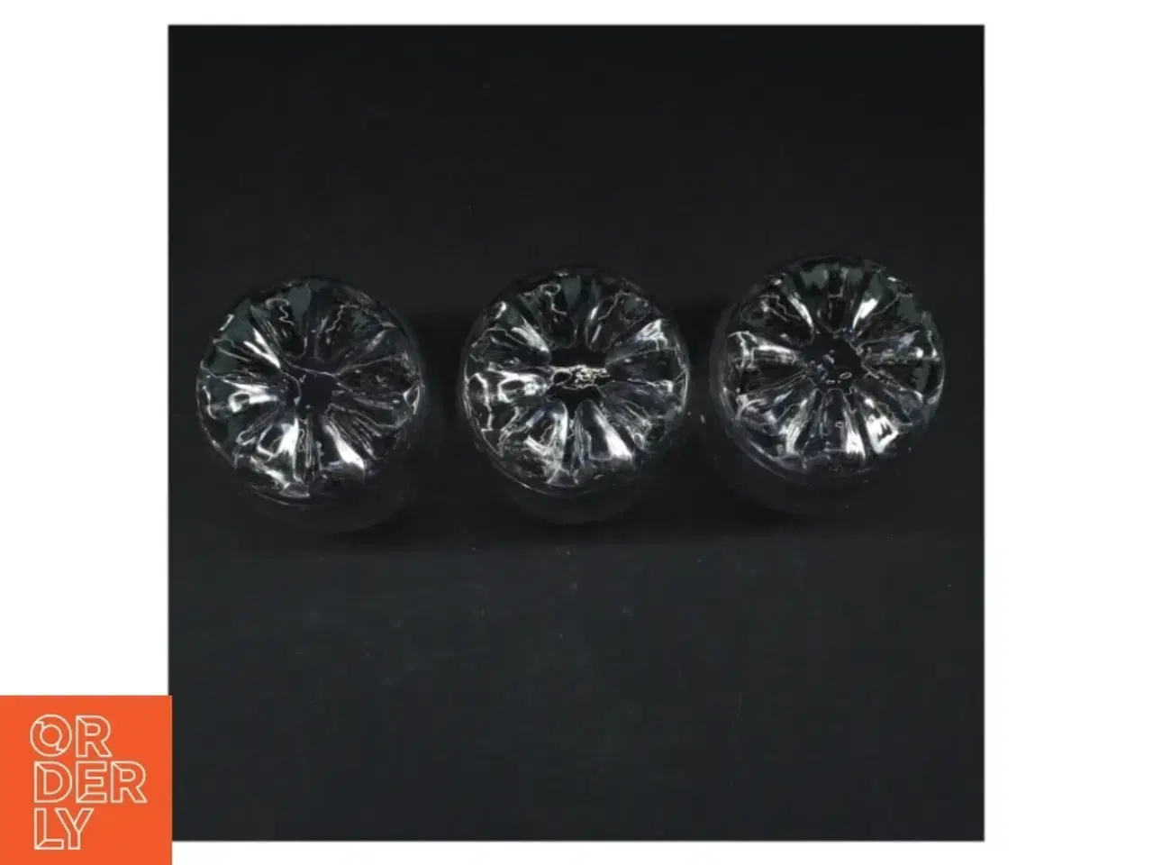 Billede 4 - Sæt af tre glasknopper (str. Ø. 7,5 cm. længde, 15 cm)