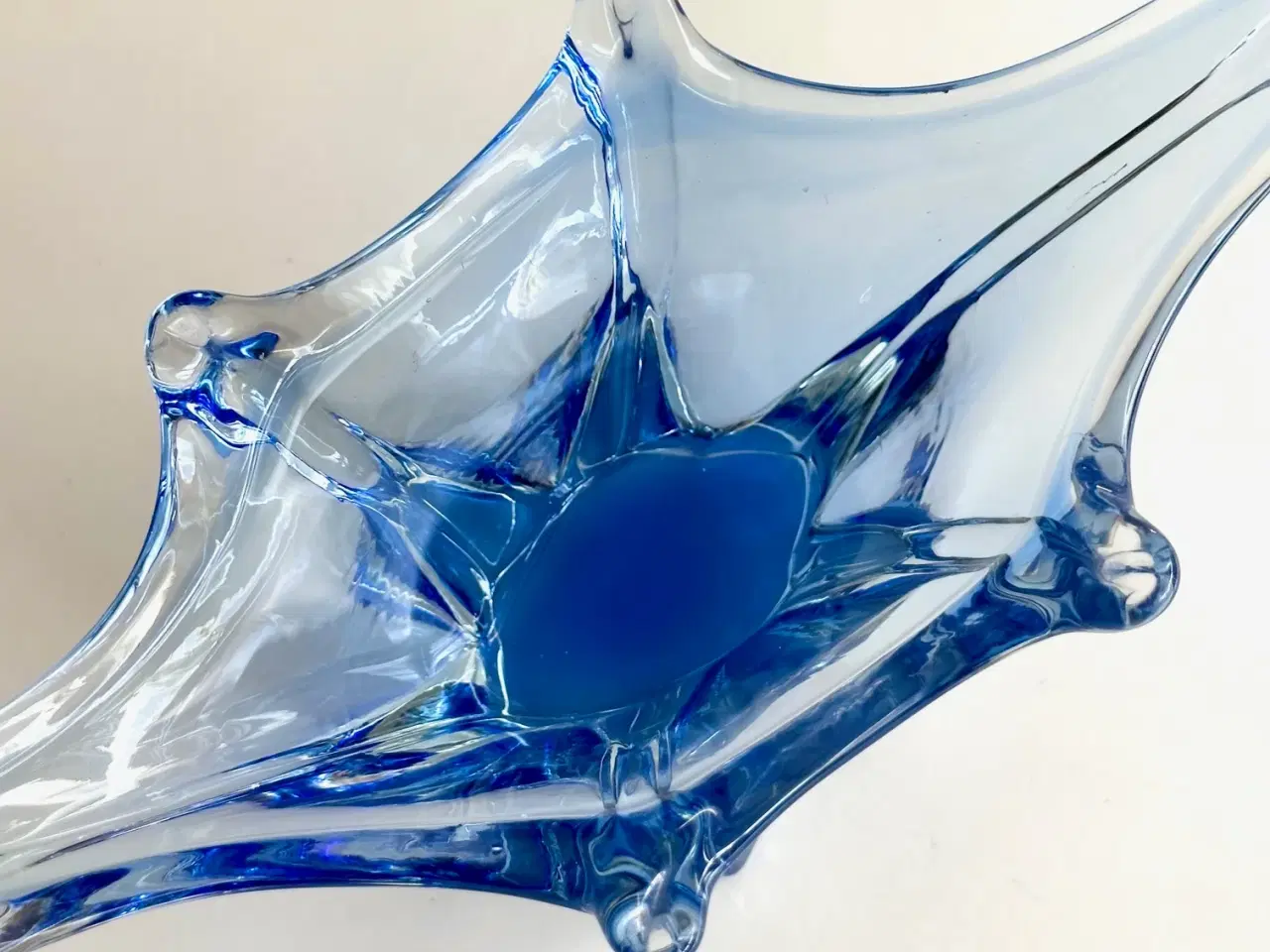 Billede 6 - Flammeskål, blå krystal