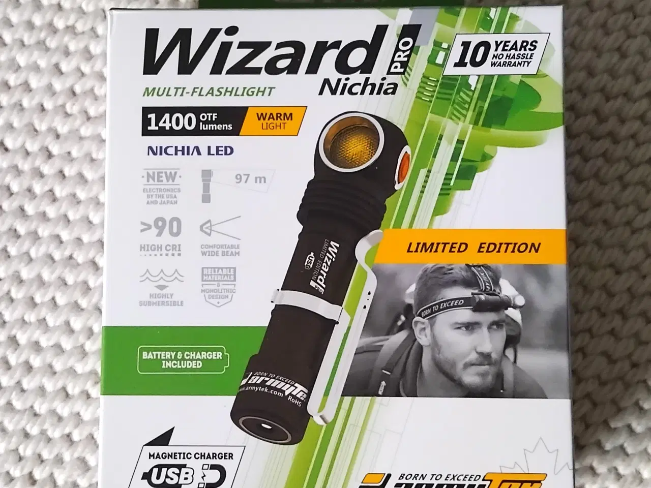 Billede 10 - Combatlygte, Armytek Wizard Pro, pandelygte