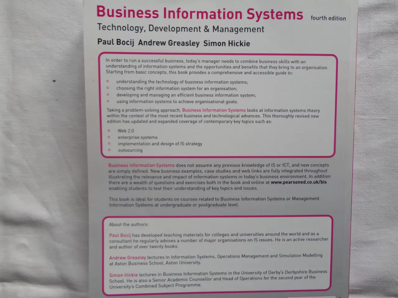 Billede 2 - Business Information Systems :