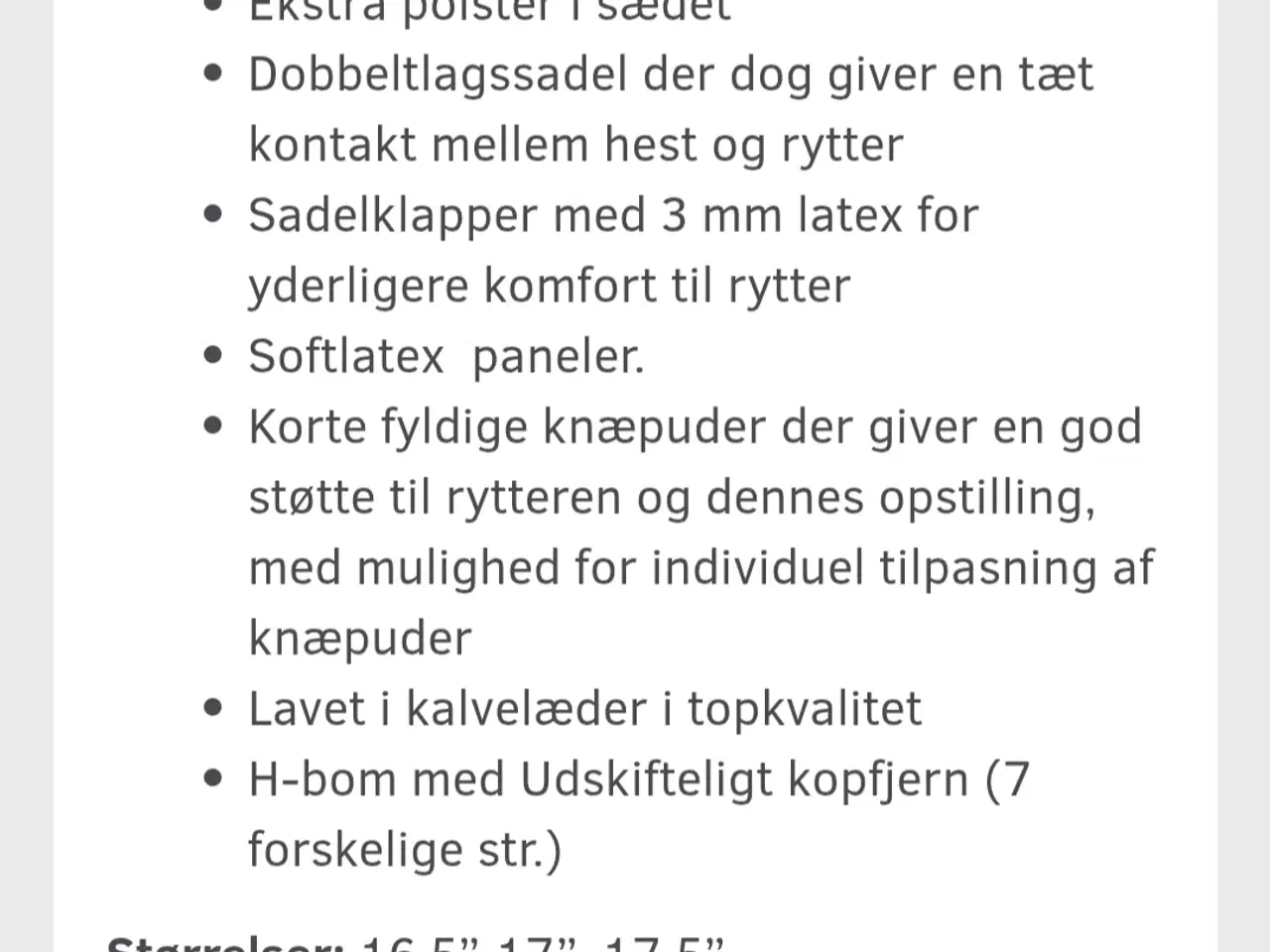 Billede 1 - Tøltsaga dressage sadel 