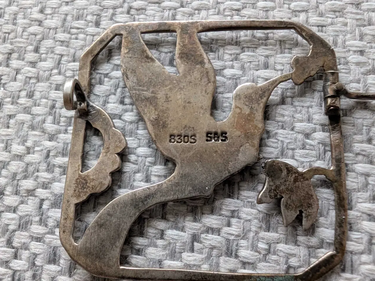 Billede 3 - Smuk vintage/antik sølvbroche 