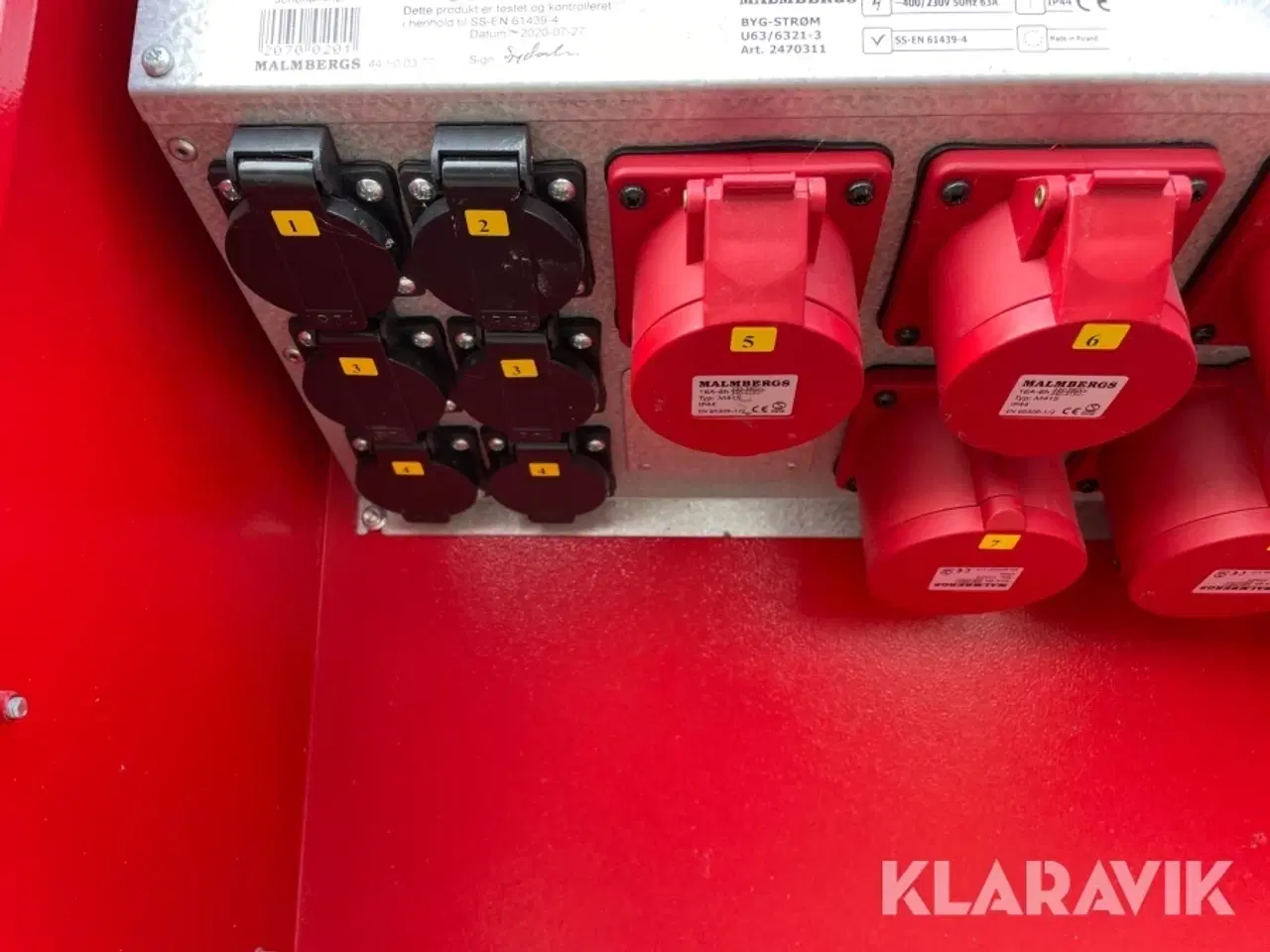 Billede 6 - Byggestrømtavle Malmbergsvej BYG-STRØM UG56321-3W