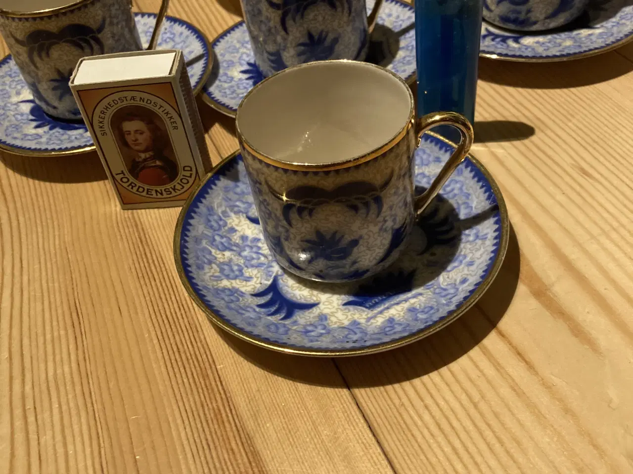 Billede 4 - Kaffekopper 5 stk med underkopper, Antik fra 1920.