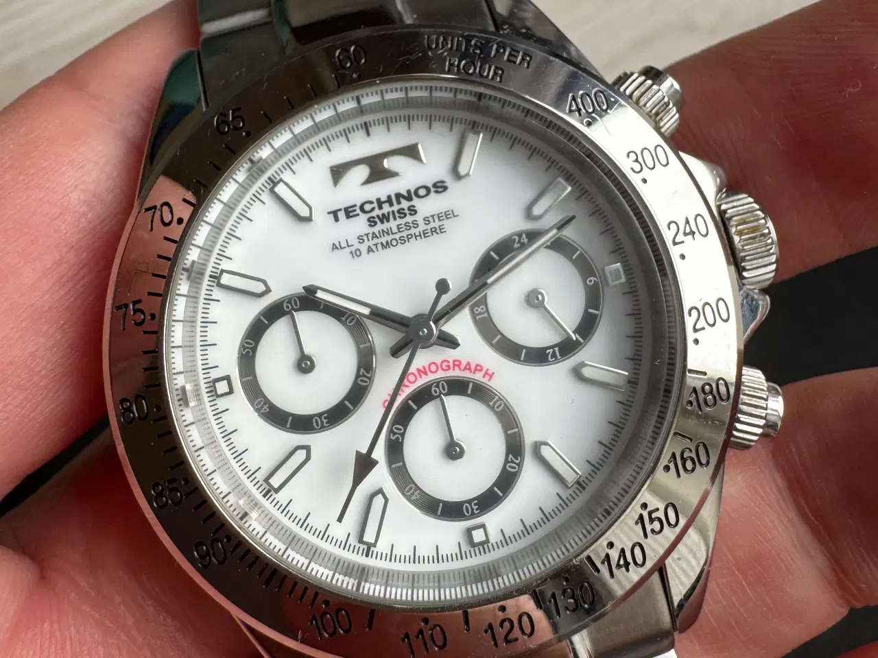 Billede 4 - Technos daytona panda urskive i flot stand .