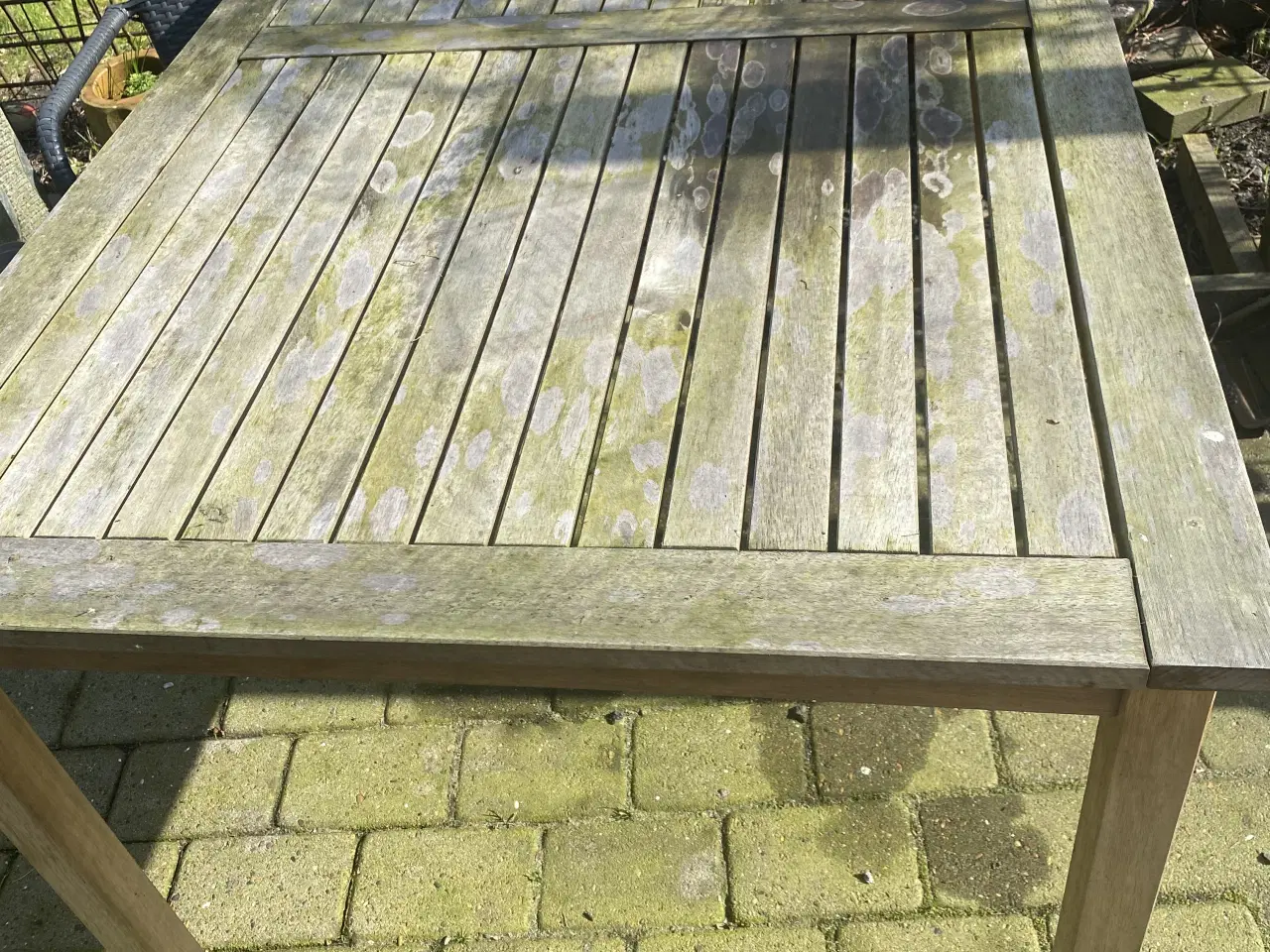 Billede 1 - Træ havebord. 150x90