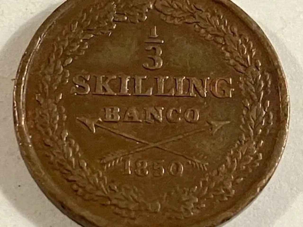 Billede 1 - 1/3 skilling 1850 Sverige