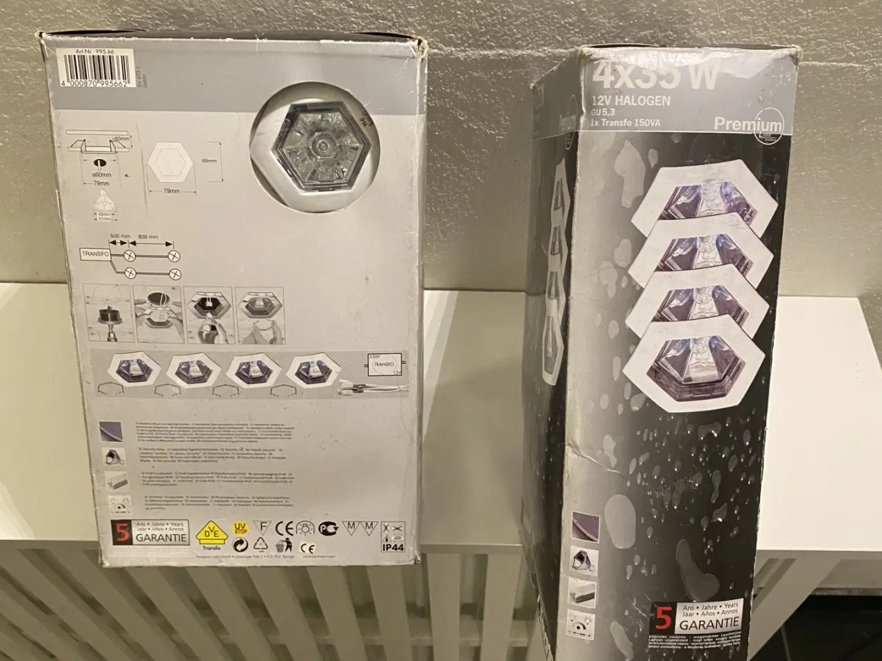 Billede 12 - 4 x Indbyggede spotlights sæt Premium Line Hexa hv