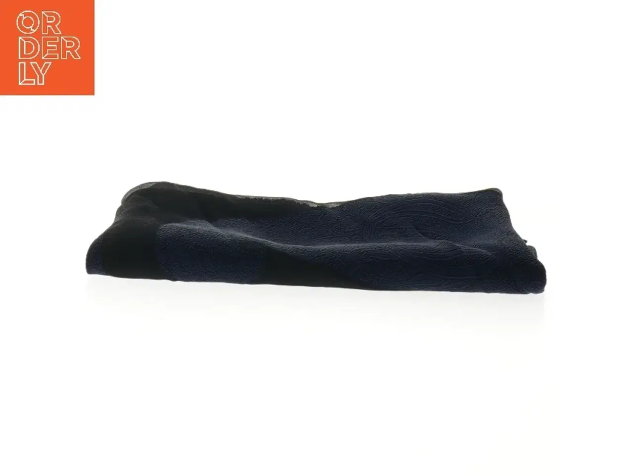 Billede 2 - Sort dekorativt tørklæde (str. 179 x 43 cm)