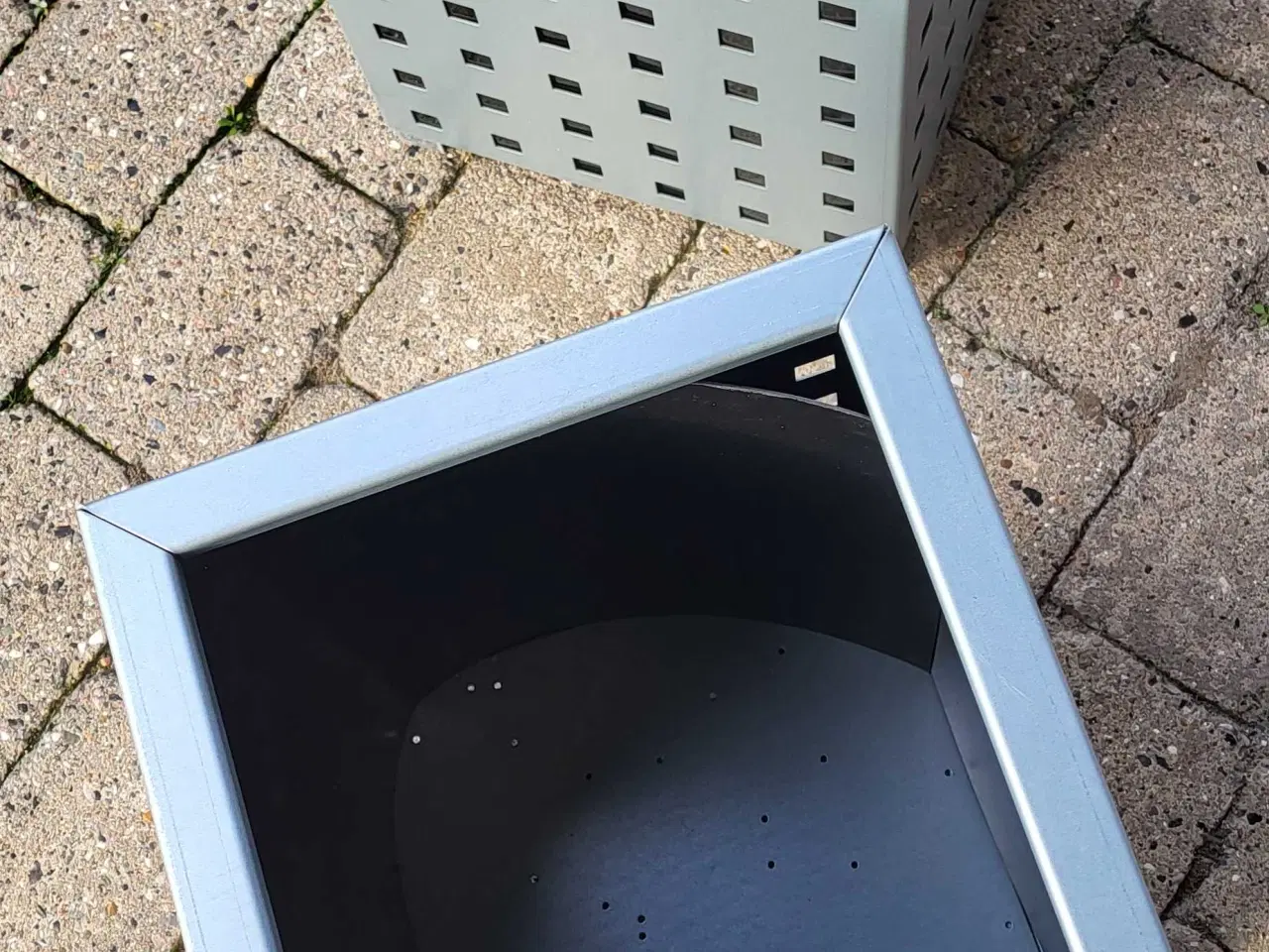 Billede 1 - 2 stk.krukker i 2 mm galvaniseret stål