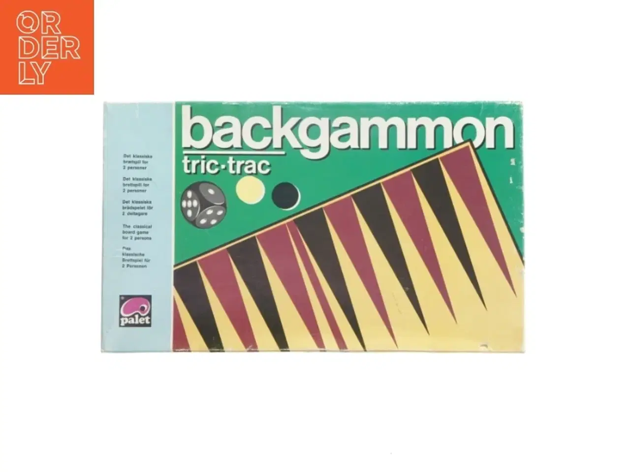 Billede 1 - Backgammon spil (str. 33x19,5 cm)