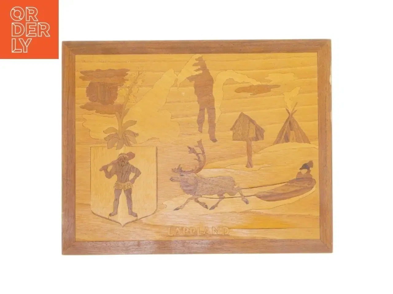 Billede 1 - Vægdekoration træ (str. 26,5x21 cm)