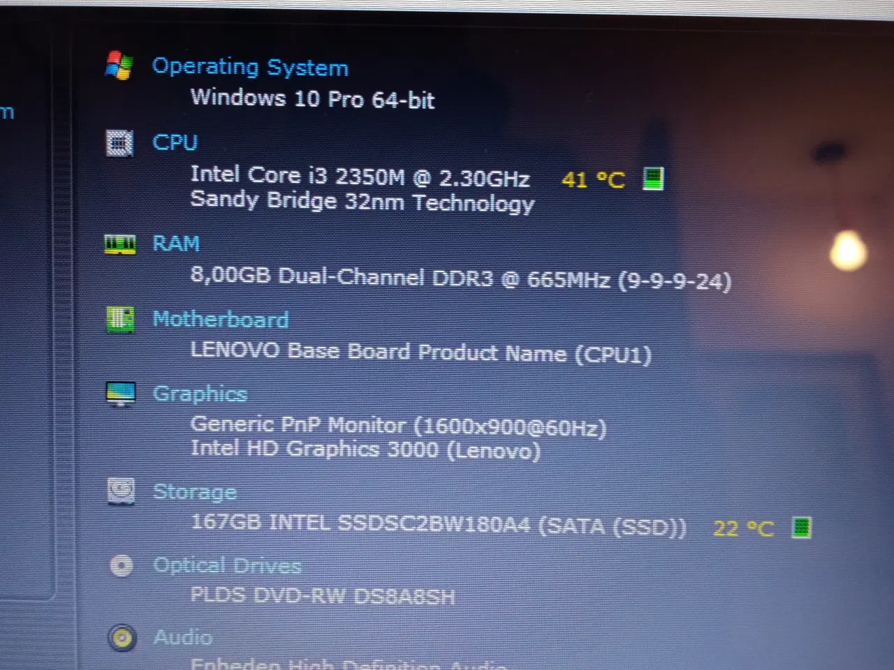 Billede 5 - Lenovo G770, i3 2.30ghz GHz, 8 GB ram, 200 GB hard