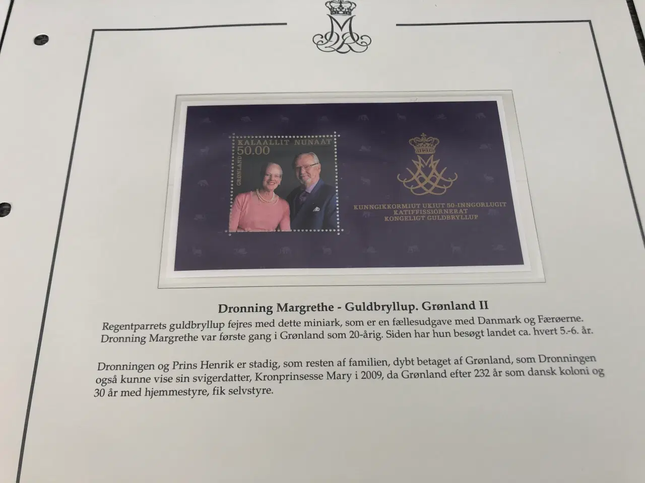 Billede 2 - Regentparrets guldbryllup, Grønland