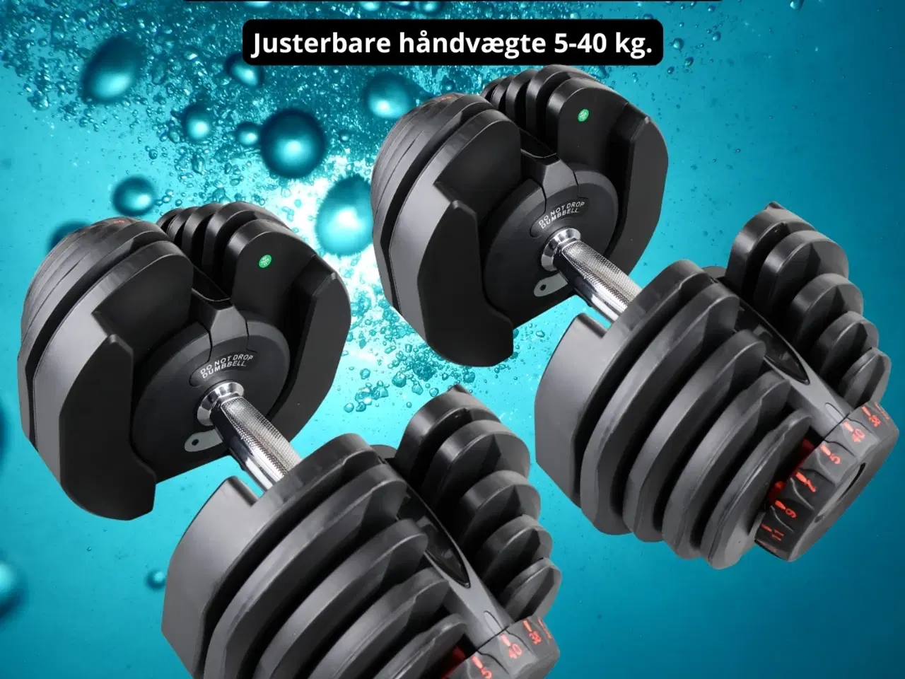 Billede 3 - Justerbare håndvægte 2 x 40 kg. Helt nye