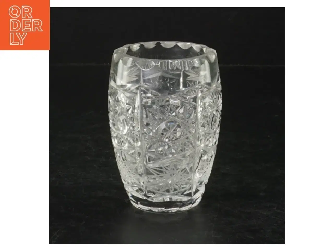Billede 1 - Krystalglas vase (str. H. 10 cm. ø. 6,5 cm)