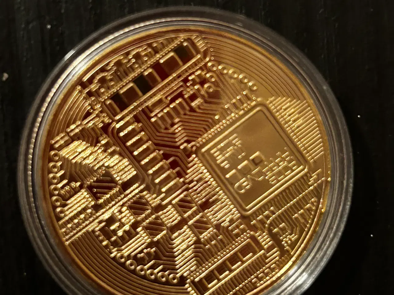 Billede 2 - Guldbelagt Bitcoin mønt 