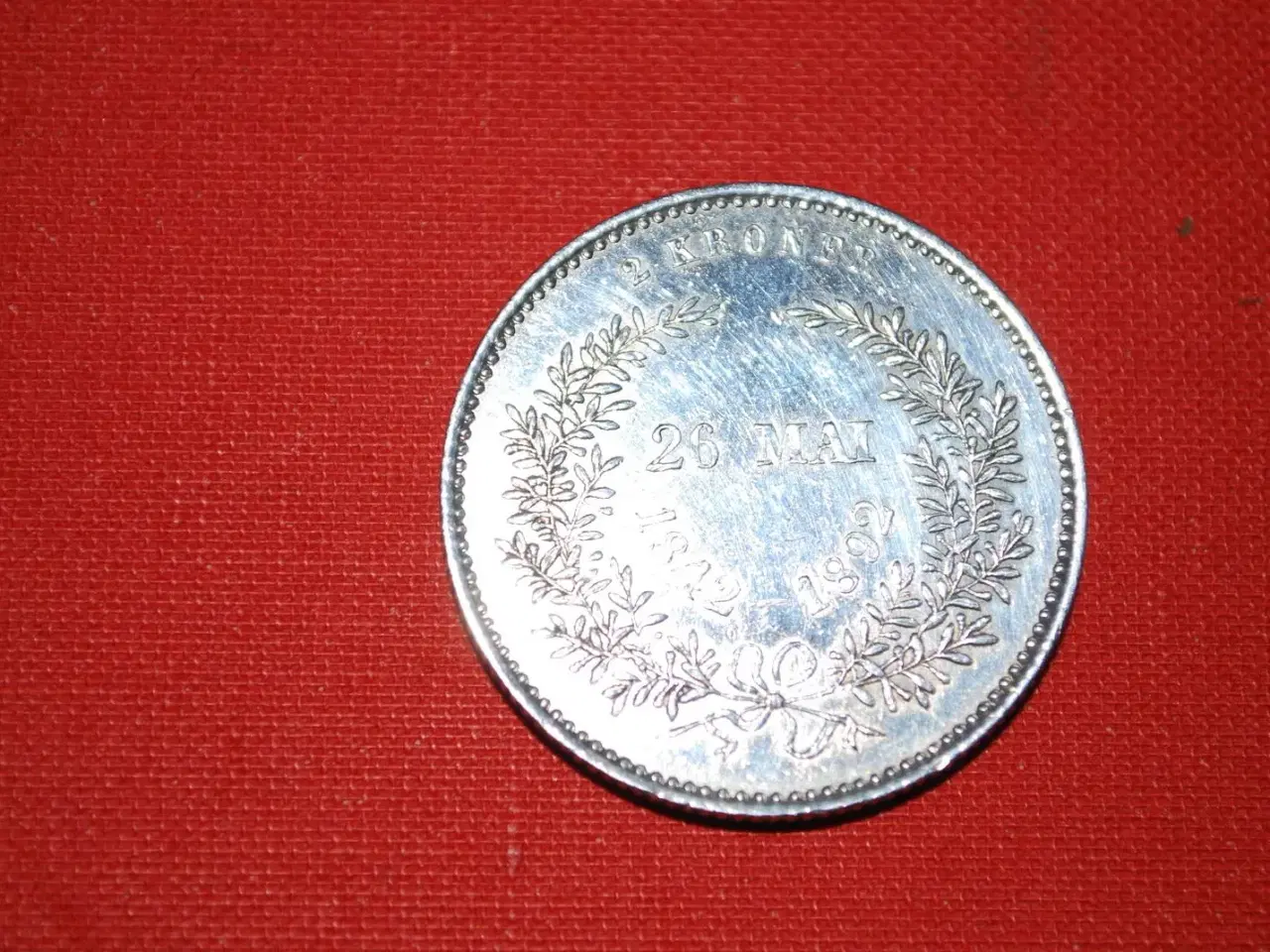 Billede 2 - Jubilæum mønt Christian IX 