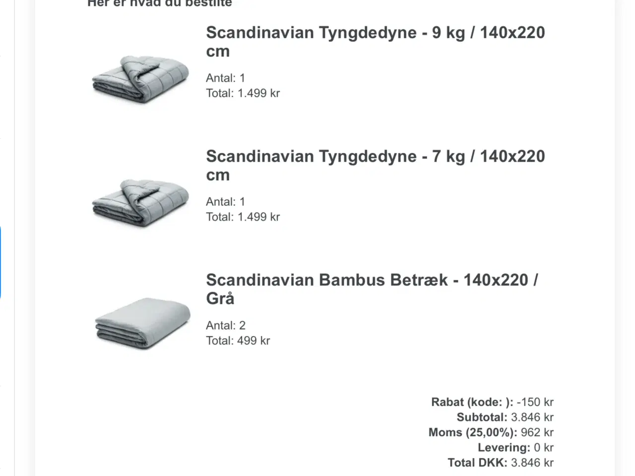 Billede 1 - Tyngdedyner fra Scandinavian rest