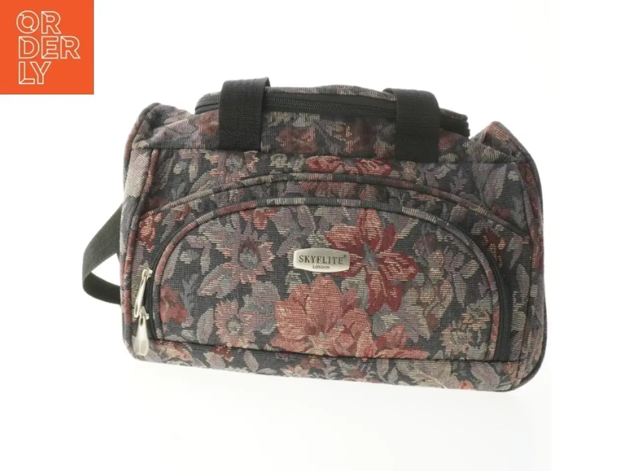 Billede 1 - Skylite håndtaske med blomsterprint fra Skylite (str. 43x29 cm)