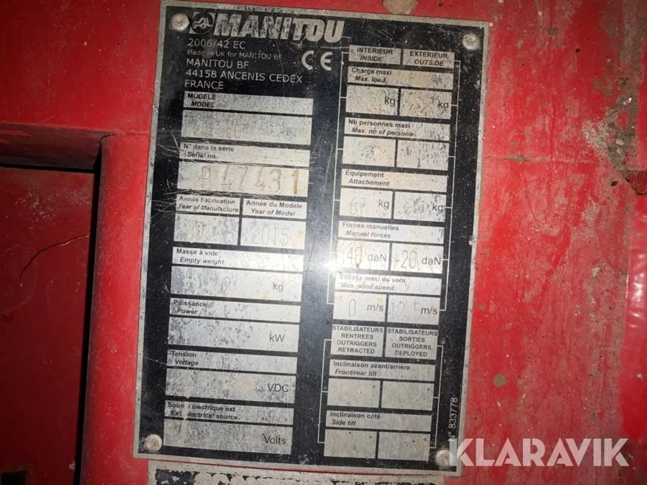 Billede 7 - Sakselift Manitou 78 SEC