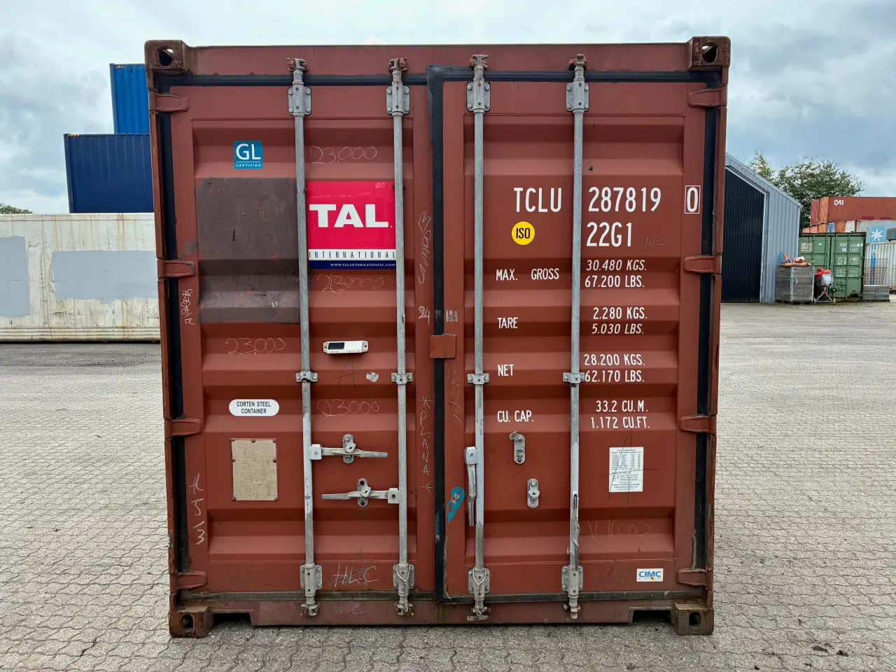 Billede 2 - Brugt 20 fods Isoleret Container- ID:TCLU 287819-0