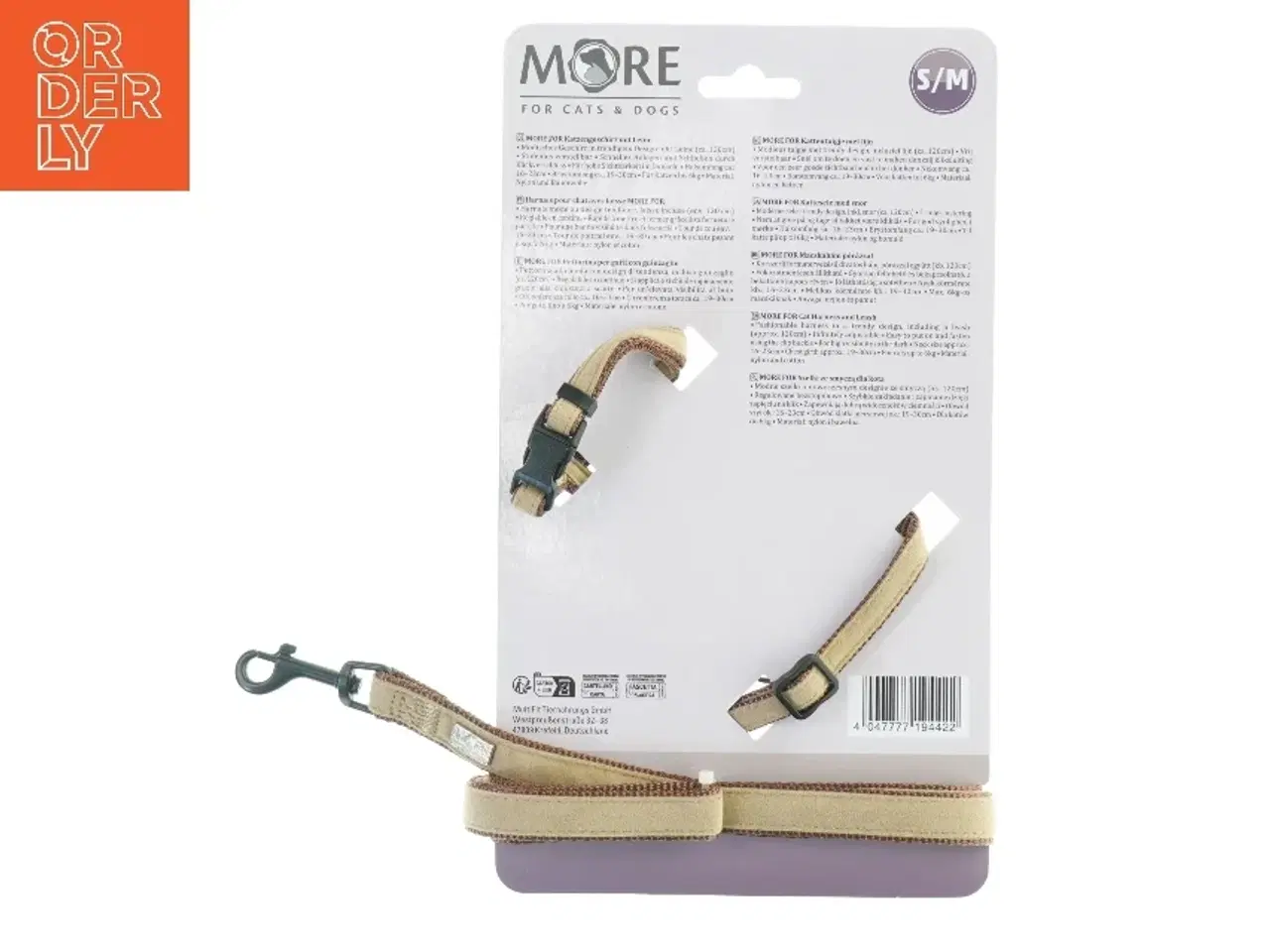 Billede 2 - Katte sele fra More (str. Hals omfang, 16-23 cm. brystomfang, 19-30 cm. længde, 120 cm)