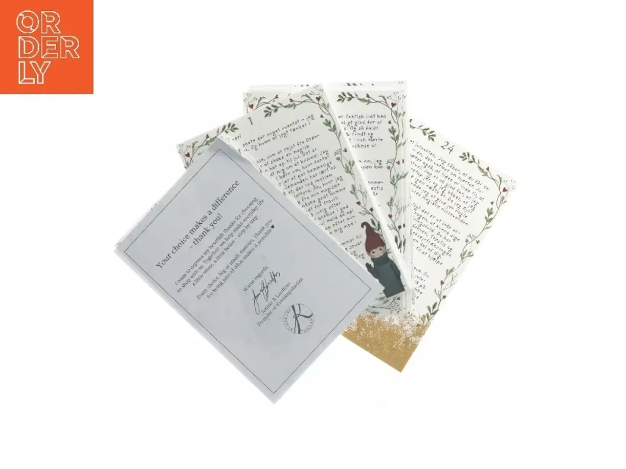 Billede 2 - Kort med tekst fra Kunskapstavlan (str. 15,5x11 cm)