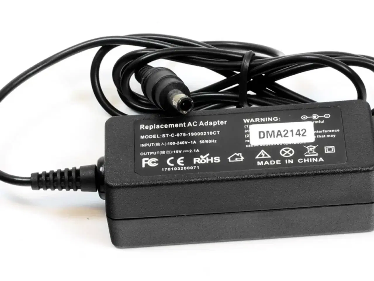 Billede 1 - Samsung 40W 19V 2.1A strømforsyning med 5.5mm x 3.0mm Pin in Tip - kompatibel