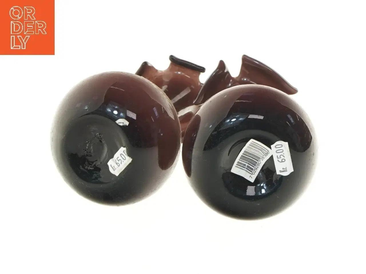 Billede 3 - Brune glasvaser (str. 15 cm)