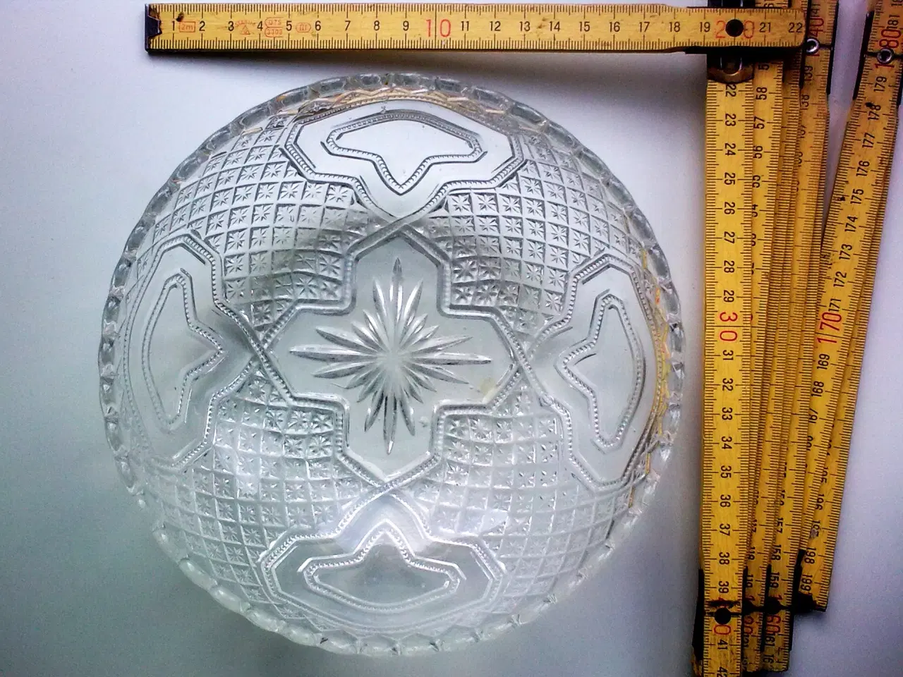 Billede 2 - 1924 glasskål antik Dansk glasværk