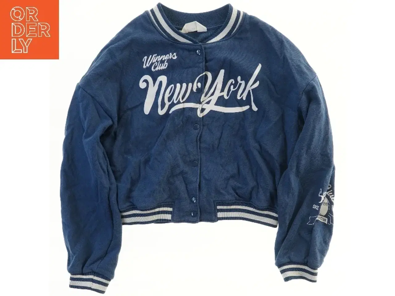 Billede 1 - Bomberjakke med New York print fra H&M (str. 146)