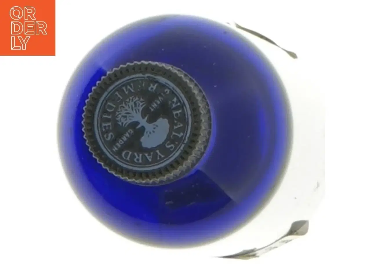 Billede 4 - Nilens Jord Blå glasflaske med låg fra Neals Yard (str. 13 cm)