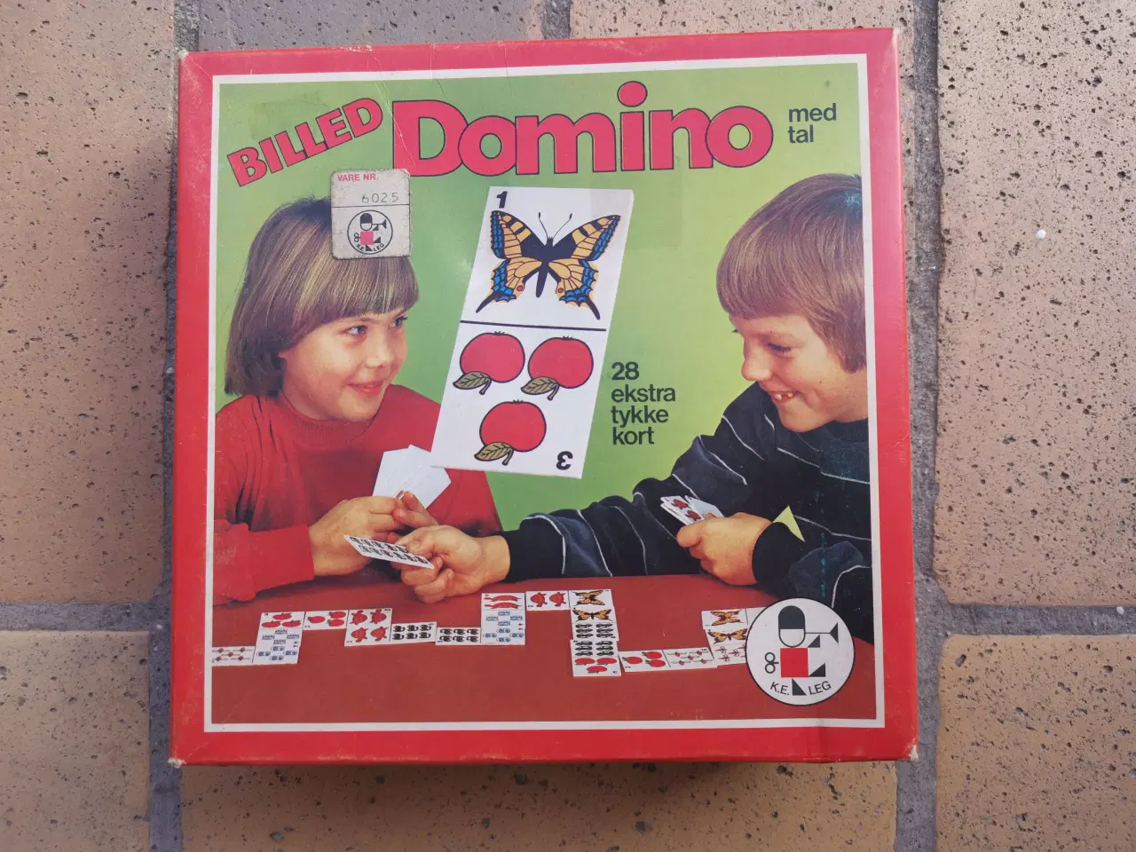 Billede 1 - Billed Domino med tal Brætspil