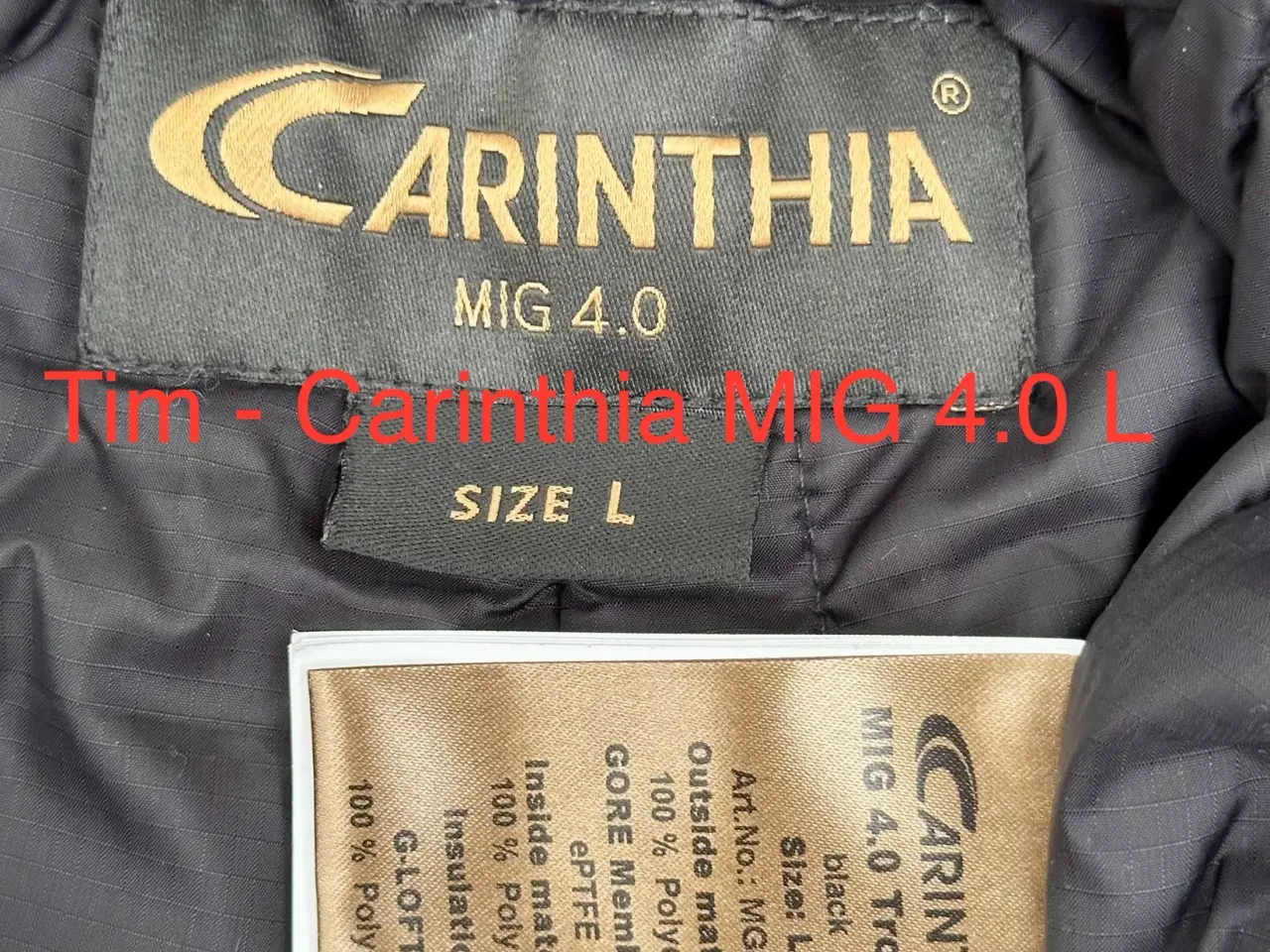 Billede 2 - Carinthia MIG 4.0 L