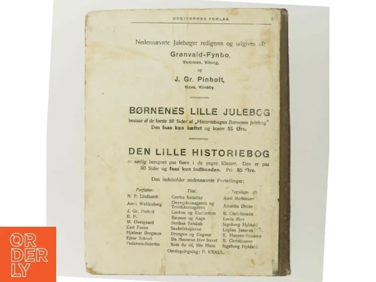 Billede 3 - Historiebogen Børnenes Julebog 1919