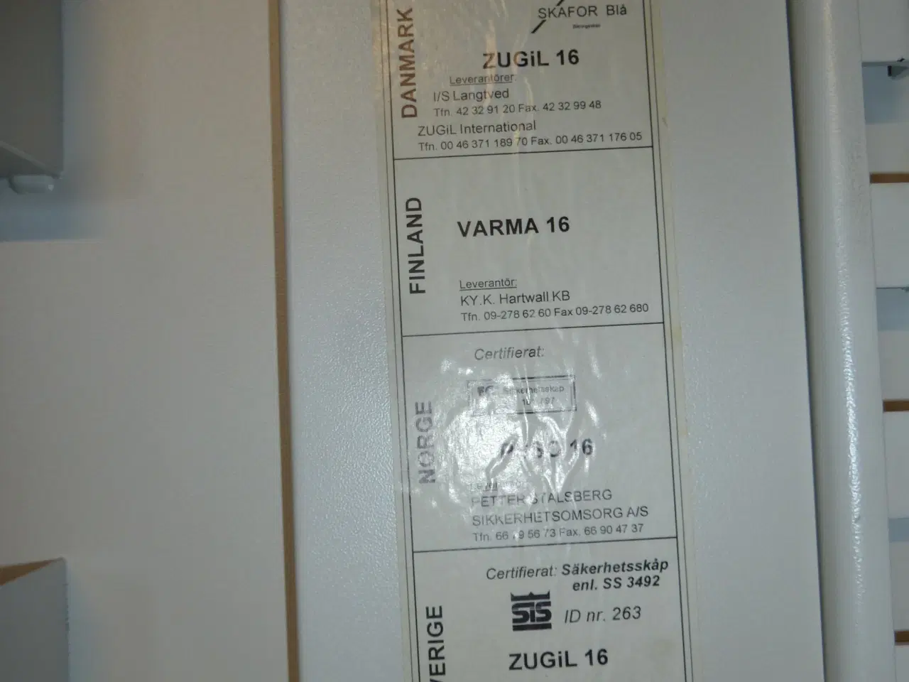 Billede 5 - ZUGIL 16 - VÅBENSKAB