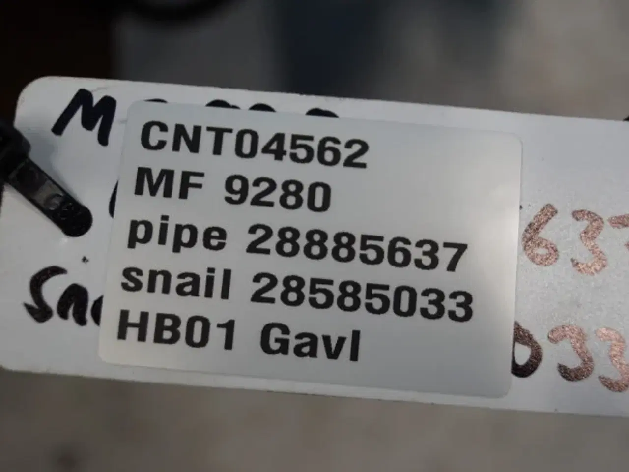 Billede 3 - Massey Ferguson 9280 Fylderør og snegl