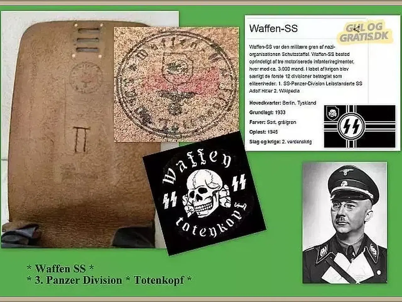 Billede 1 - * Militær * WW2 * Kartentasche * Waffen SS *