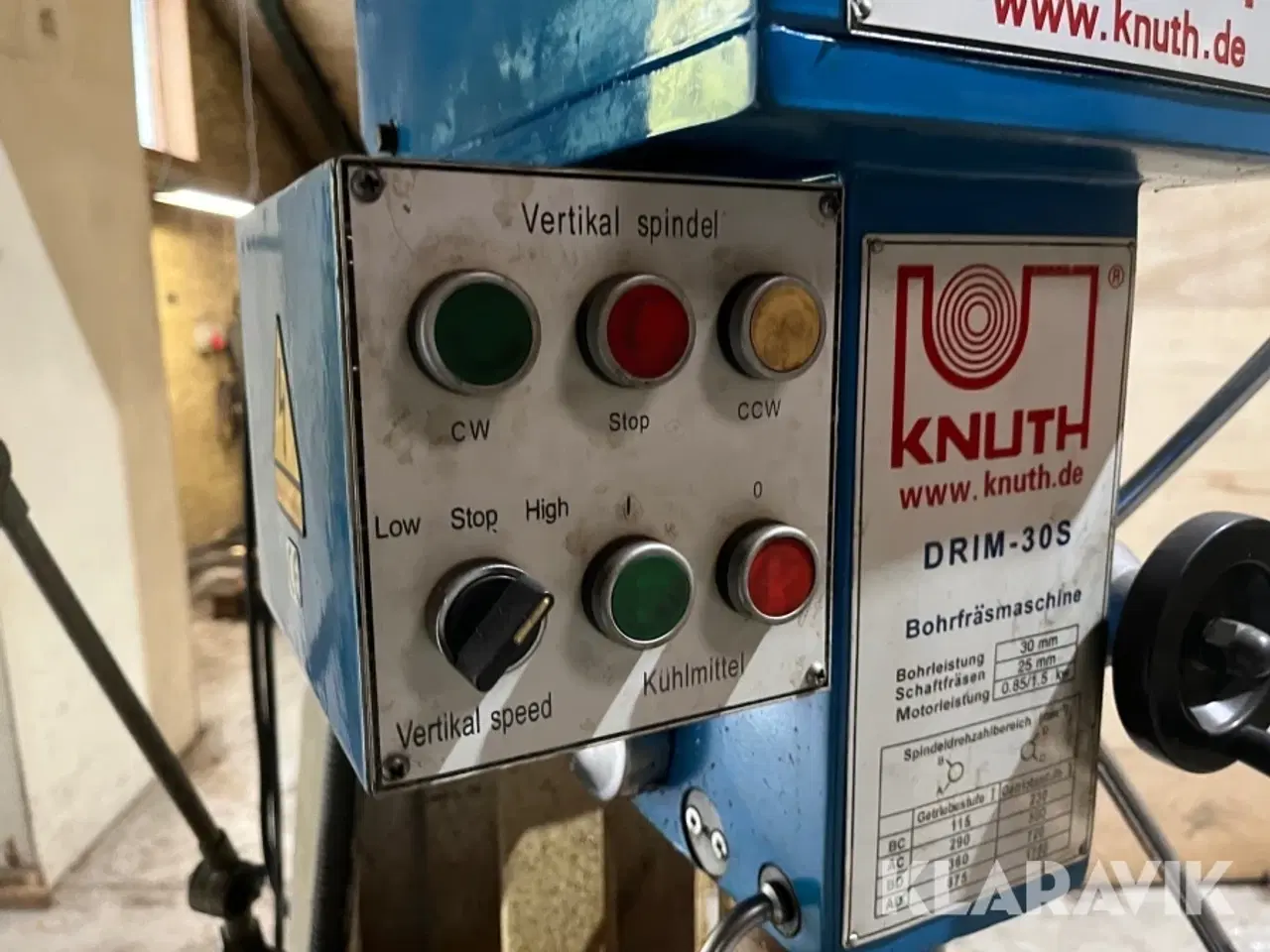 Billede 6 - Fræsemaskin Knuth Drim-30S